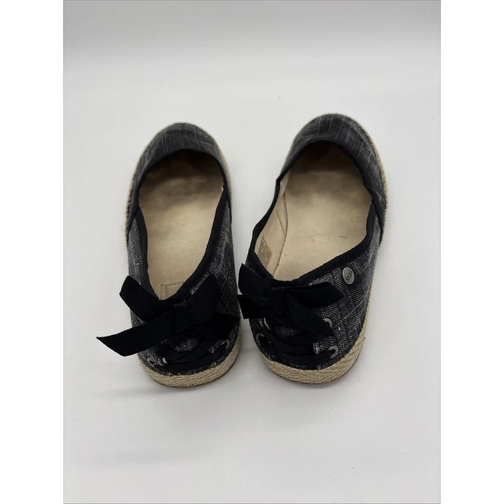 UGG Women's Flat  Canvas‎ Espadrille Slip Ons Size 7.5 - Picture 5 of 9